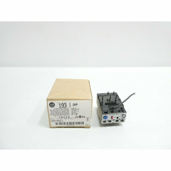 Allen Bradley 1.6-5A AMP OVERLOAD RELAY 193-A1E1